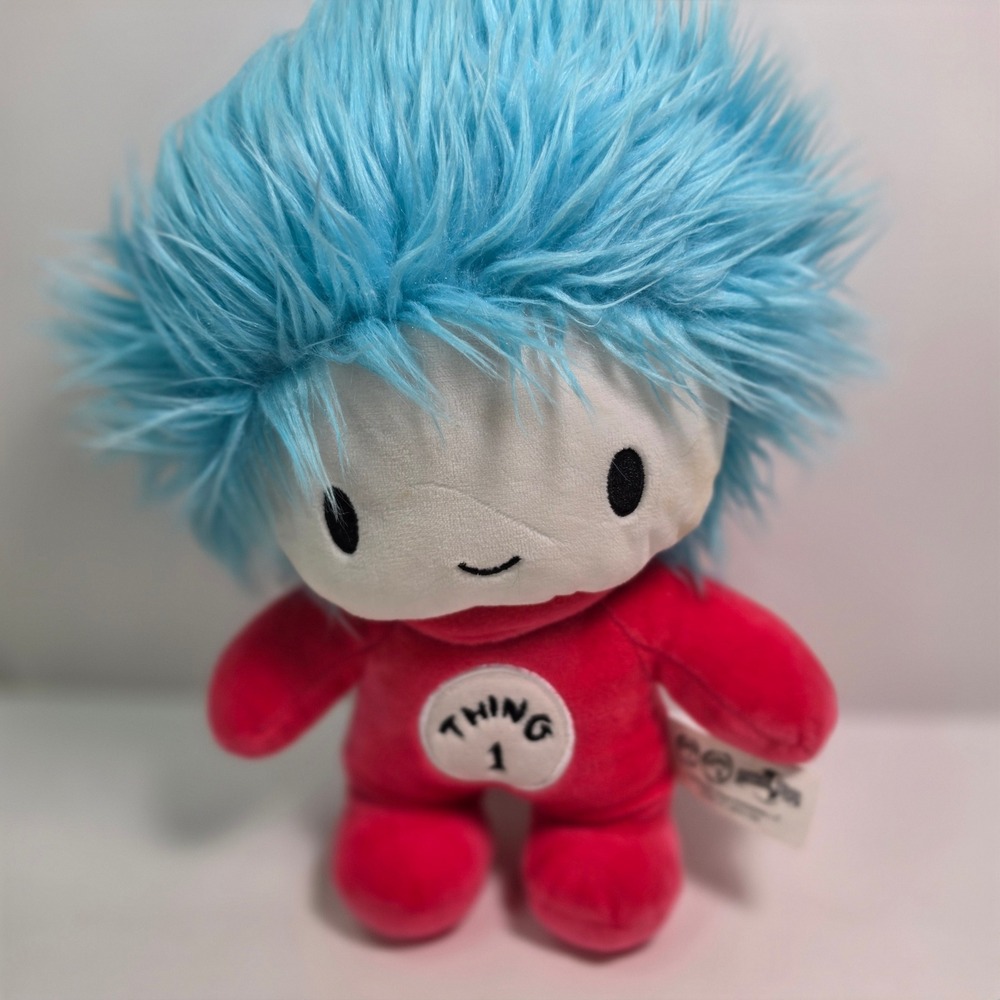 Universal Studios Dr Seuss Thing 1 Plush 9" Cat in the Hat Blue Hair 2019